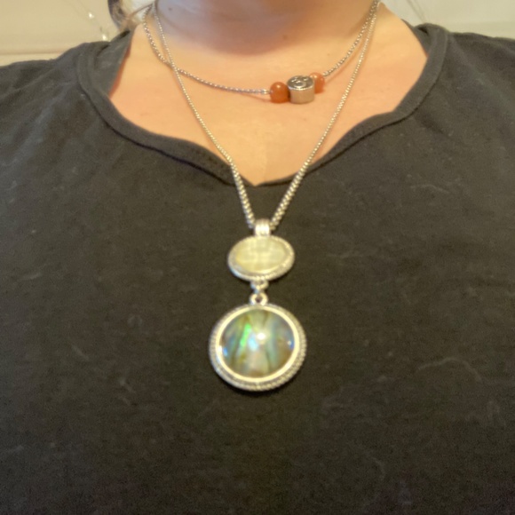 Lucky Brand Abalone and Pearl Necklace - Picture 3 of 3